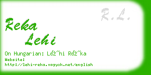 reka lehi business card